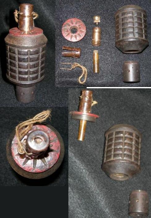 Japanese T-91 "Knee Mortar Fragmentation Grenade c. 1931